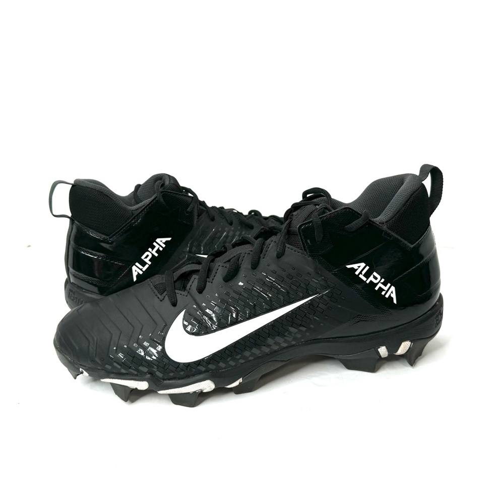 Nike Alpha Menace 2 Shark Black Football Cleats AQ7653-001 Mens Size 13